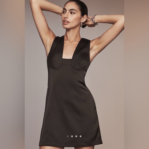 Anthropologie Dresses & Skirts - By Anthropologie Dark Brown Sleeveless Square Neck Mini Dress | NWT | Size 10